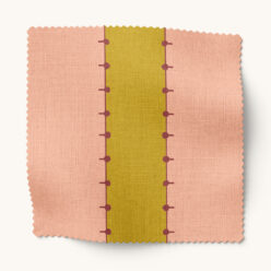 Gray Benko Fabric Collection - Pati - Colorway: ChartreusePeach - Swatch