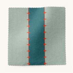 Gray Benko Fabric Collection - Pati - Colorway: Peacock - Swatch