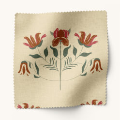 Gray Benko Fabric Collection - Pink Lotus - Colorway: Cinnamon - Swatch